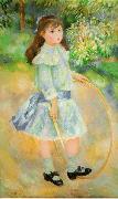 Pierre-Auguste Renoir Girl With a Hoop, painting